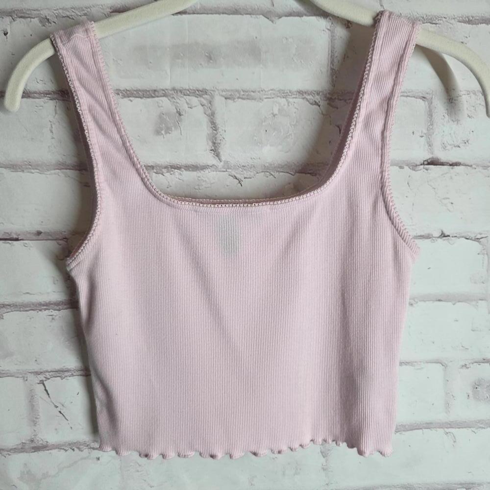 Forever 21 Pink Ribbed Crop
